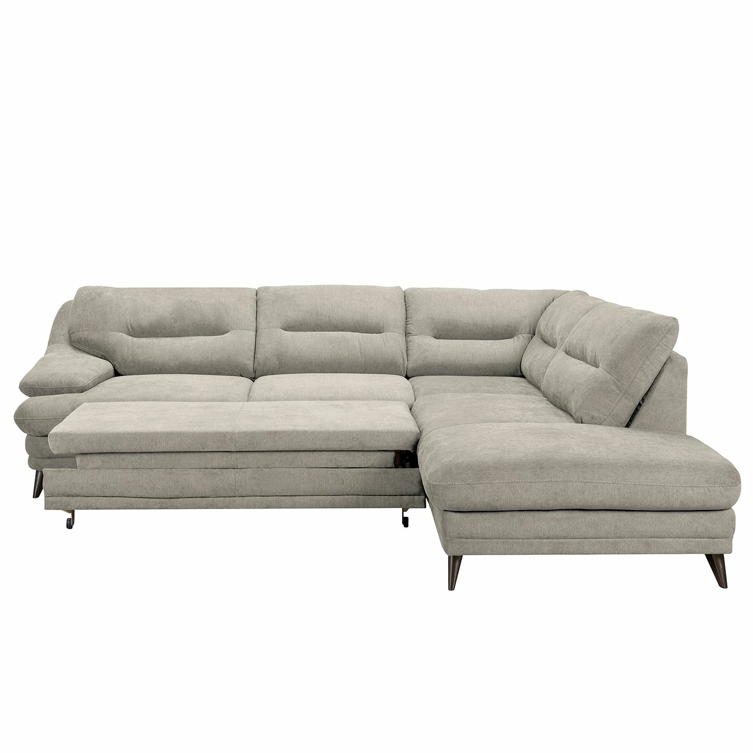 Fredriks Ecksofa Lutz III - Microfaser - Sandgrau - Ottomane davorstehend rechts 5 Fredriks Ecksofa Lutz III - Microfaser - Sandgrau - Ottomane davorstehend rechts – Bild 5