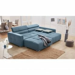 Fredriks Polsterhocker Mossoro - Webstoff - Blau -WOHNZIMMERMÖBEL Verkäufe 1000167485 190412 14335000025 MOOD GALLERYIMAGES P000000001000167485 mood