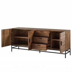 Ars manufacti Sideboard Grasby II - Altholz Pinie / Metall - Pinie Dunkel / Schwarz -WOHNZIMMERMÖBEL Verkäufe 1000168548 191126 17373400007 DETAILS P000000001000168548