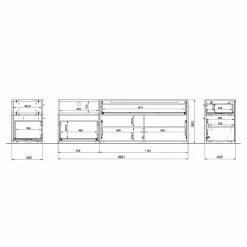 Germania Wohnwand Coruna I (2-teilig) - Weiß / Eiche Grandson Dekor 18 Germania Wohnwand Coruna I (2-teilig) - Weiß / Eiche Grandson Dekor -WOHNZIMMERMÖBEL Verkäufe 1000168944 190403 11353800092 GALLERYIMAGES P000000001000168944