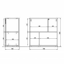 Germania Wohnwand Coruna I (2-teilig) - Weiß / Eiche Grandson Dekor 19 Germania Wohnwand Coruna I (2-teilig) - Weiß / Eiche Grandson Dekor -WOHNZIMMERMÖBEL Verkäufe 1000168944 190403 11353800093 GALLERYIMAGES P000000001000168944