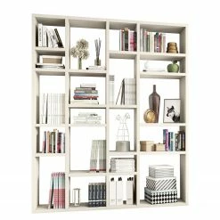 Loftscape Bücherregal Emporior IV - Cremeweiß - Breite: 179 cm