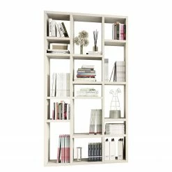 Loftscape Bücherregal Emporior IV - Cremeweiß - Breite: 120 cm