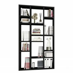 Loftscape Bücherregal Emporior IV - Eiche Schwarzbraun Dekor - Breite: 120 cm