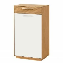 Voss Kommode Loveno II - Eiche teilmassiv / Metall - Türanschlag rechts - Weiß