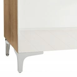 Maja Möbel TV-Lowboard Shino II - Glas Weiß / Eiche Riviera Dekor -WOHNZIMMERMÖBEL Verkäufe 1000170622 190418 12393800123 GALLERYIMAGES P000000001000170622