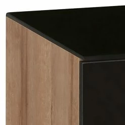 Maja Möbel TV-Lowboard Shino IV - Glas Schwarz / Eiche Riviera Dekor -WOHNZIMMERMÖBEL Verkäufe 1000170624 190418 12393900129 GALLERYIMAGES P000000001000170624