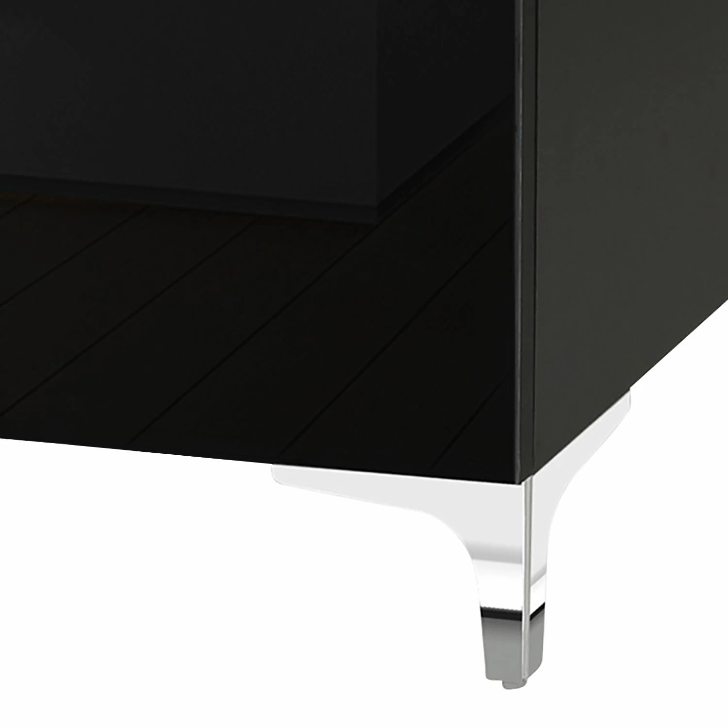 Maja Möbel Sideboard Shino IV - Glas Schwarz / Schwarz 3 Maja Möbel Sideboard Shino IV - Glas Schwarz / Schwarz – Bild 3