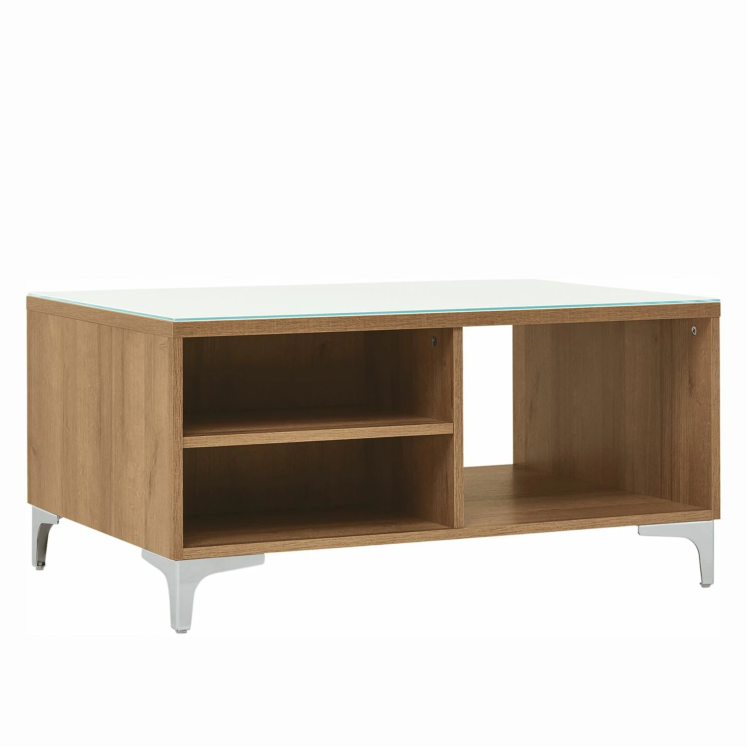 Maja Möbel Couchtisch Shino - Glas Weiß / Eiche Riviera Dekor 1 Maja Möbel Couchtisch Shino - Glas Weiß / Eiche Riviera Dekor