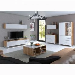 Maja Möbel Couchtisch Shino - Glas Weiß / Eiche Riviera Dekor 9 Maja Möbel Couchtisch Shino - Glas Weiß / Eiche Riviera Dekor -WOHNZIMMERMÖBEL Verkäufe 1000170652 190418 12394600238 MOOD GALLERYIMAGES P000000001000170652 mood