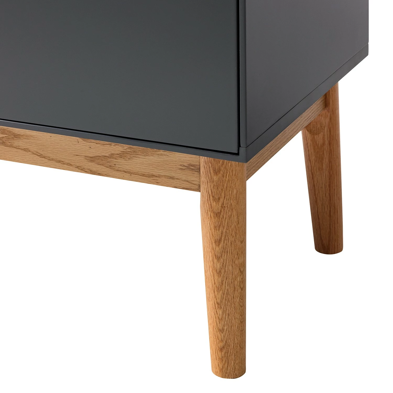 Mørteens Standvitrine Lindholm - Eiche teilmassiv - Matt Grau 15 Mørteens Standvitrine Lindholm - Eiche teilmassiv - Matt Grau – Bild 15