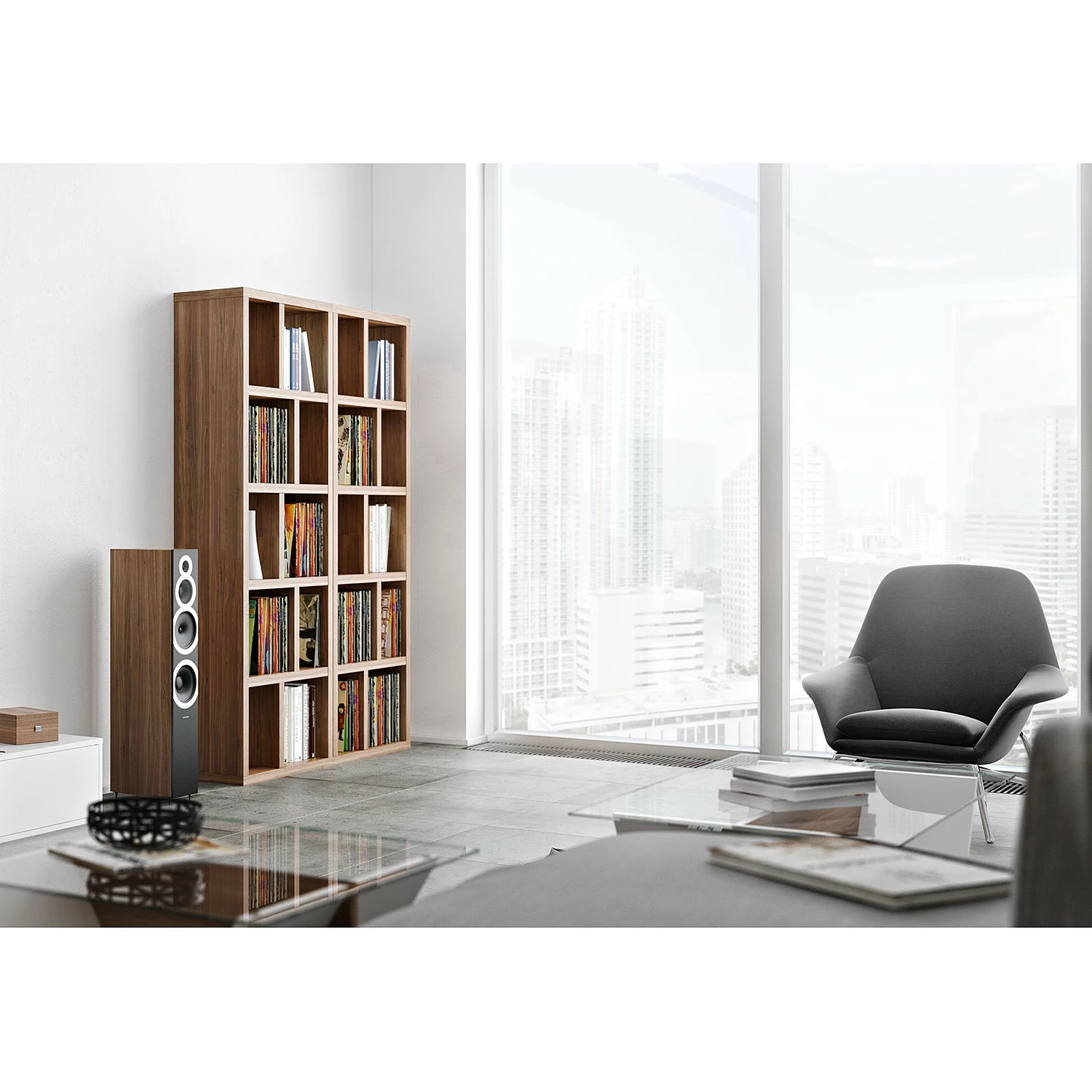 Temahome Regal Berlin - Walnuss - 70 x 198 cm 4 Temahome Regal Berlin - Walnuss - 70 x 198 cm – Bild 4