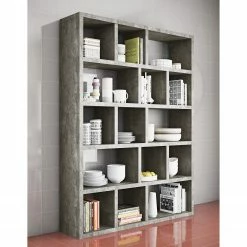 Temahome Regal Berlin - Beton Dekor - 150 x 198 cm -WOHNZIMMERMÖBEL Verkäufe 1000171062 201016 13305300387 MOOD DETAILS P000000001000171062 mood
