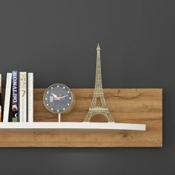 Loftscape Wohnwand Machado (4-teilig) - Hochglanz Weiß / Eiche Grandson Dekor -WOHNZIMMERMÖBEL Verkäufe 1000171330 190424 07575800078 GALLERYIMAGES P000000001000171330