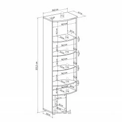 Loftscape Wohnwand Mury (4-teilig) - Hochglanz Weiß / Anthrazit 21 Loftscape Wohnwand Mury (4-teilig) - Hochglanz Weiß / Anthrazit -WOHNZIMMERMÖBEL Verkäufe 1000171335 190424 07575900121 GALLERYIMAGES P000000001000171335