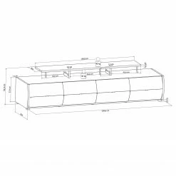 Loftscape Wohnwand Mury (4-teilig) - Hochglanz Weiß / Anthrazit 22 Loftscape Wohnwand Mury (4-teilig) - Hochglanz Weiß / Anthrazit -WOHNZIMMERMÖBEL Verkäufe 1000171335 190424 07575900122 GALLERYIMAGES P000000001000171335
