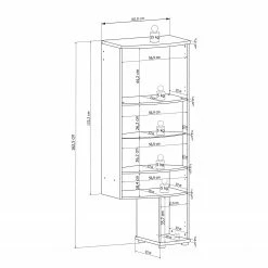 Loftscape Wohnwand Mury (4-teilig) - Hochglanz Weiß / Anthrazit 23 Loftscape Wohnwand Mury (4-teilig) - Hochglanz Weiß / Anthrazit -WOHNZIMMERMÖBEL Verkäufe 1000171335 190424 07575900123 GALLERYIMAGES P000000001000171335