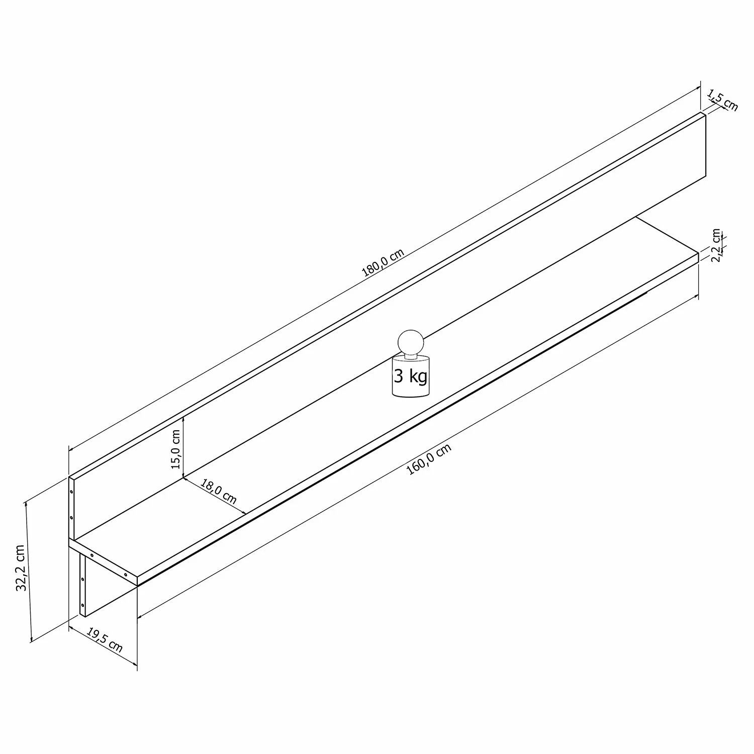 Loftscape Wohnwand Mury (4-teilig) - Hochglanz Weiß / Anthrazit 12 Loftscape Wohnwand Mury (4-teilig) - Hochglanz Weiß / Anthrazit – Bild 12