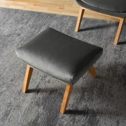 Studio Copenhagen Polsterhocker Garbo IV - Samt Shyla: Rauchgrün - Beige -WOHNZIMMERMÖBEL Verkäufe 1000172505 200106 10521400066 DETAILS P000000001000172505