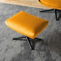 Studio Copenhagen Polsterhocker Garbo VI - Samt Shyla: Senfgelb - Schwarz -WOHNZIMMERMÖBEL Verkäufe 1000172550 200106 10522500277 DETAILS P000000001000172550