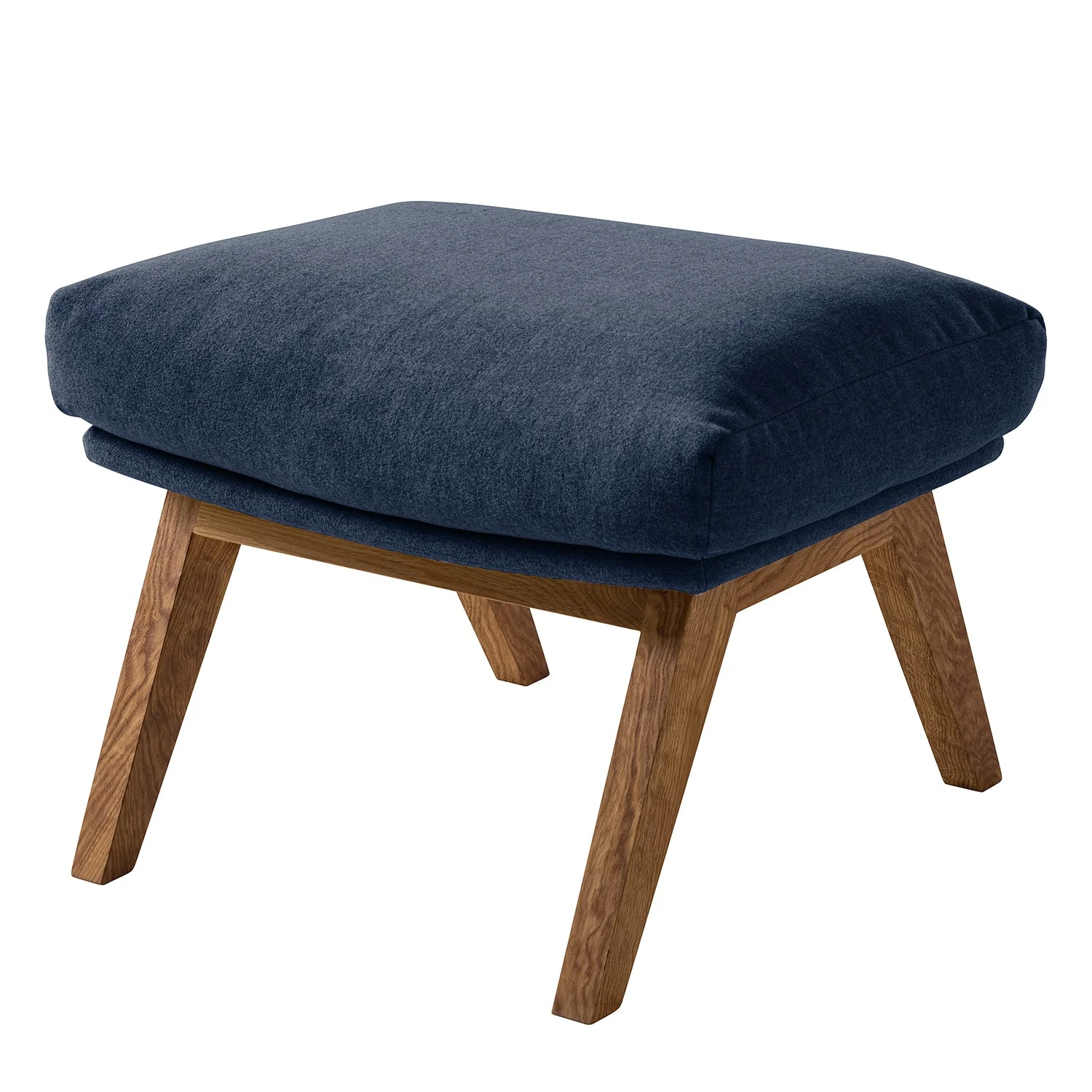 Studio Copenhagen Polsterhocker Garbo VII - Webstoff Milan: Dunkelblau - Eiche Dunkel 1 Studio Copenhagen Polsterhocker Garbo VII - Webstoff Milan: Dunkelblau - Eiche Dunkel
