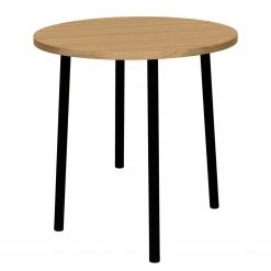Temahome Couchtisch Ply - Echtholzfurnier - Eiche Hell - Durchmesser: 50 cm