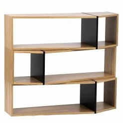 Temahome Regal One - Eiche / Schwarz -WOHNZIMMERMÖBEL Verkäufe 1000172899 201016 13322900422 DETAILS P000000001000172899