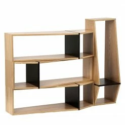 Temahome Regal One - Eiche / Schwarz -WOHNZIMMERMÖBEL Verkäufe 1000172899 201016 13323400424 DETAILS P000000001000172899