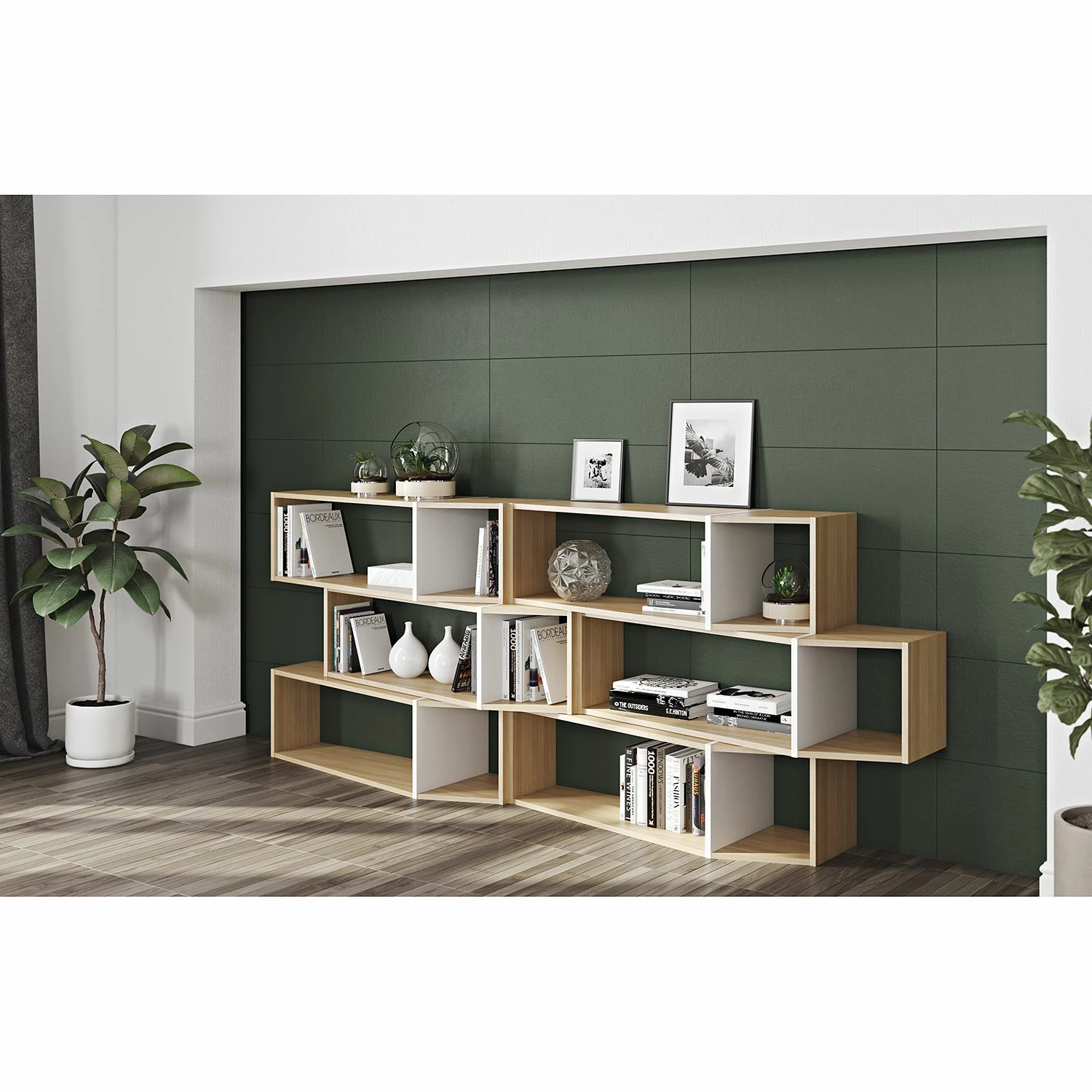 Temahome Regal One - Eiche / Weiß 2 Temahome Regal One - Eiche / Weiß – Bild 2