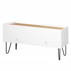 Temahome TV-Lowboard Nina - Eiche / Weiß 25 Temahome TV-Lowboard Nina - Eiche / Weiß -WOHNZIMMERMÖBEL Verkäufe 1000172902 201016 13332000444 DETAILS P000000001000172902