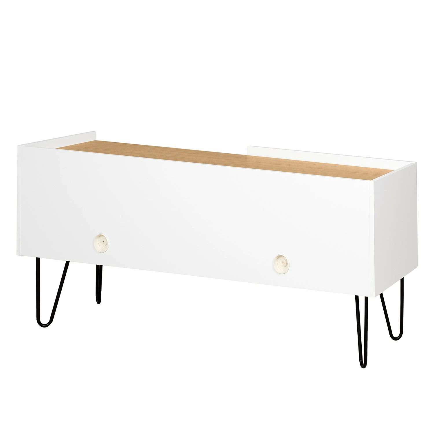 Temahome TV-Lowboard Nina - Eiche / Weiß 9 Temahome TV-Lowboard Nina - Eiche / Weiß – Bild 9