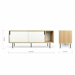 Temahome Sideboard Noa II - Weiß - Eiche -WOHNZIMMERMÖBEL Verkäufe 1000172904 190426 18195900073 GALLERYIMAGES P000000001000172904