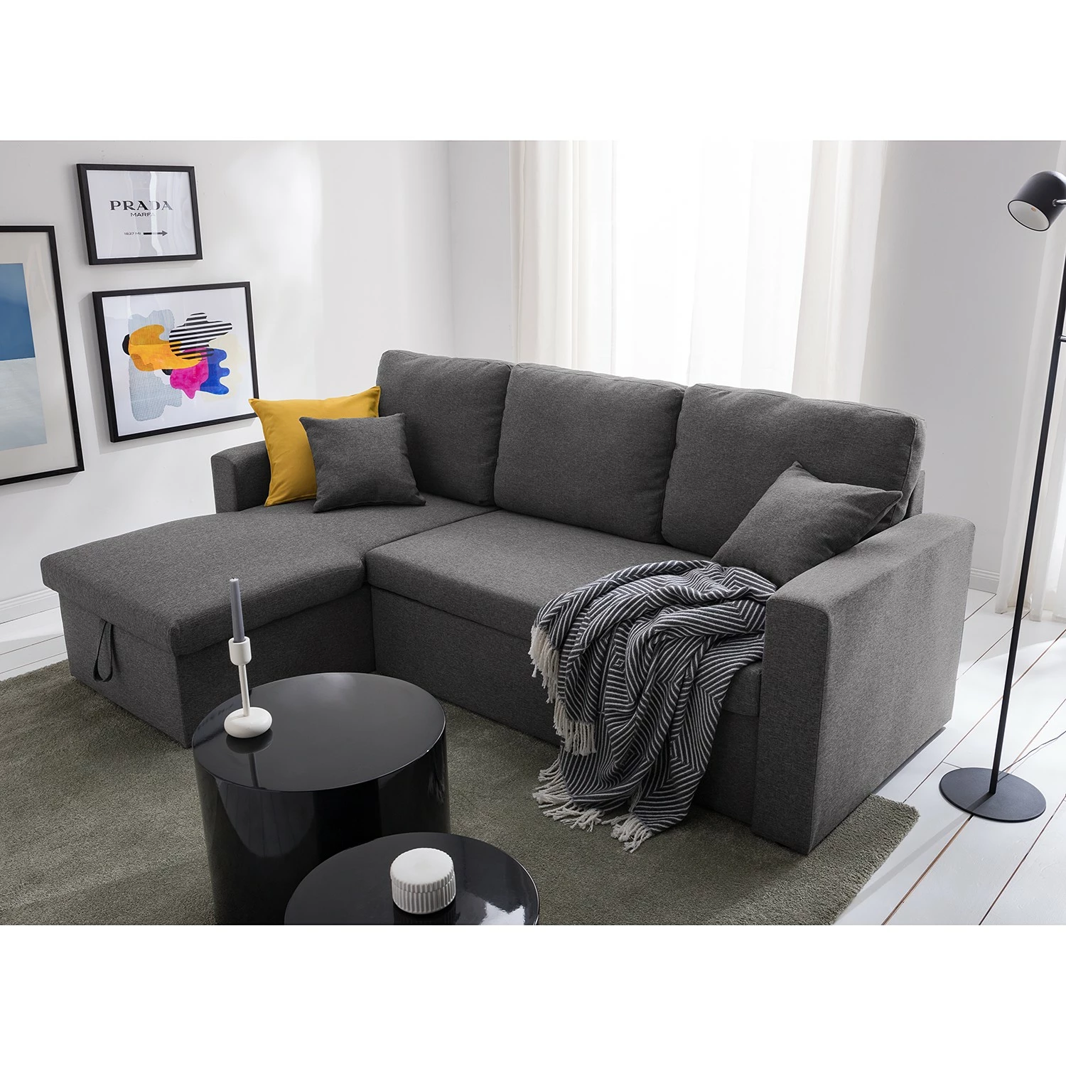Fredriks Ecksofa Coventry I - Webstoff - Grau 13 Fredriks Ecksofa Coventry I - Webstoff - Grau – Bild 13