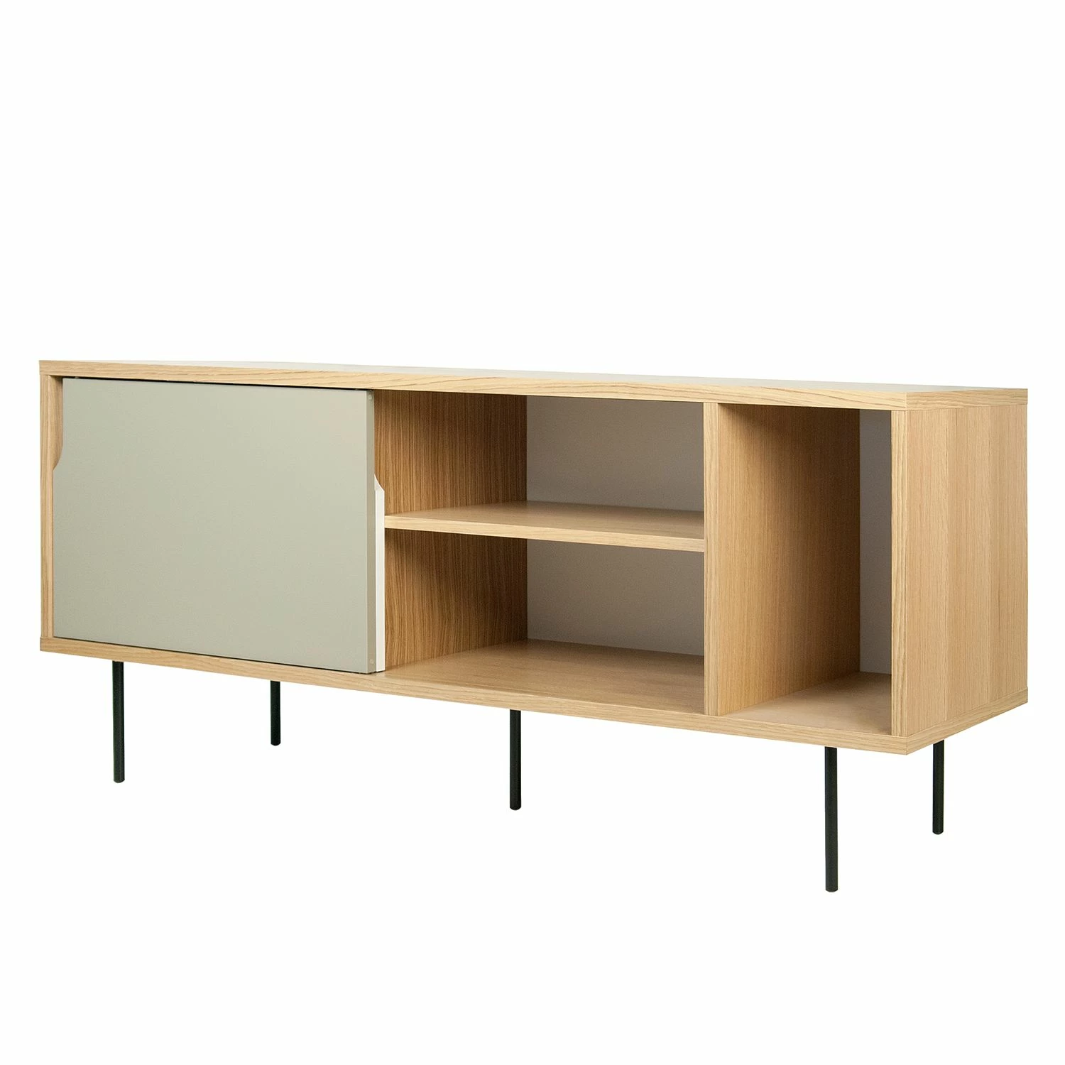 Temahome Sideboard Noa II - Weiß / Steingrau - Eiche 5 Temahome Sideboard Noa II - Weiß / Steingrau - Eiche – Bild 5