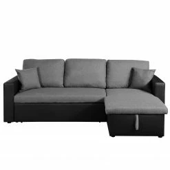 Fredriks Ecksofa Coventry II - Kunstleder/Webstoff - Grau / Schwarz -WOHNZIMMERMÖBEL Verkäufe 1000172943 190724 16080800025 DETAILS P000000001000172943