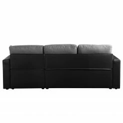 Fredriks Ecksofa Coventry II - Kunstleder/Webstoff - Grau / Schwarz -WOHNZIMMERMÖBEL Verkäufe 1000172943 190724 16080800032 DETAILS P000000001000172943