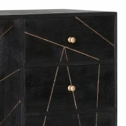 Jack & Alice Sideboard Towa - Akazie massiv / Metall - Schwarz / Gold 9 Jack & Alice Sideboard Towa - Akazie massiv / Metall - Schwarz / Gold -WOHNZIMMERMÖBEL Verkäufe 1000172965 190503 07493700075 GALLERYIMAGES P000000001000172965