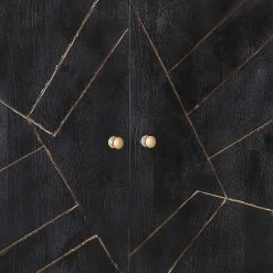 Jack & Alice Sideboard Towa - Akazie massiv / Metall - Schwarz / Gold 11 Jack & Alice Sideboard Towa - Akazie massiv / Metall - Schwarz / Gold -WOHNZIMMERMÖBEL Verkäufe 1000172965 190503 07493700077 GALLERYIMAGES P000000001000172965