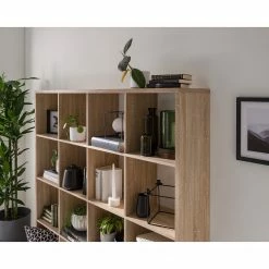 KiYDOO Regal Shelfy II - Eiche Sonoma Dekor - Breite: 158 cm -WOHNZIMMERMÖBEL Verkäufe 1000173850 191115 18360400029 DETAILS P000000001000173850