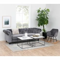 Norrwood Couchtisch Rocklea II - Marmor / Metall - Marmor Weiß / Schwarz -WOHNZIMMERMÖBEL Verkäufe 1000174117 190524 15511900125 MOOD GALLERYIMAGES P000000001000174117 mood