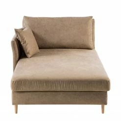 Ars Natura Recamiere Hillarys III - Antiklederlook - Latte Macchiato - Breite: 110 cm - Armlehne davorstehend rechts -WOHNZIMMERMÖBEL Verkäufe 1000174362 220712 050 DETAILS P000000001000174362