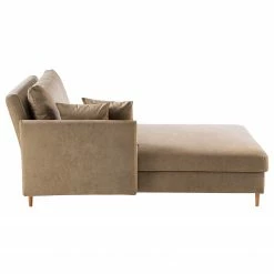 Ars Natura Recamiere Hillarys III - Antiklederlook - Latte Macchiato - Breite: 110 cm - Armlehne davorstehend rechts -WOHNZIMMERMÖBEL Verkäufe 1000174362 220712 060 DETAILS P000000001000174362