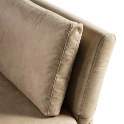 Ars Natura Recamiere Hillarys III - Antiklederlook - Latte Macchiato - Breite: 110 cm - Armlehne davorstehend rechts -WOHNZIMMERMÖBEL Verkäufe 1000174362 220712 120 DETAILS P000000001000174362