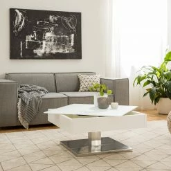 Fredriks Couchtisch Zenda - Weiß / Silber -WOHNZIMMERMÖBEL Verkäufe 1000174642 200715 06264300022 MOOD DETAILS P000000001000174642 mood