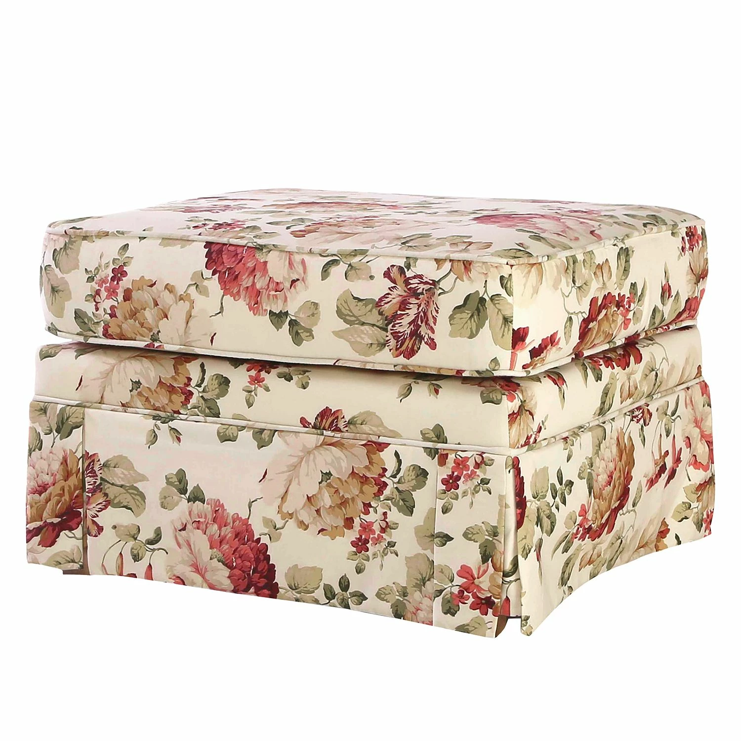 Ridgevalley Hocker Rubik - Baumwollstoff - Cremeweiß 1 Ridgevalley Hocker Rubik - Baumwollstoff - Cremeweiß