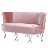 Velvet Studio Sofa Linares - Samt - Rosé