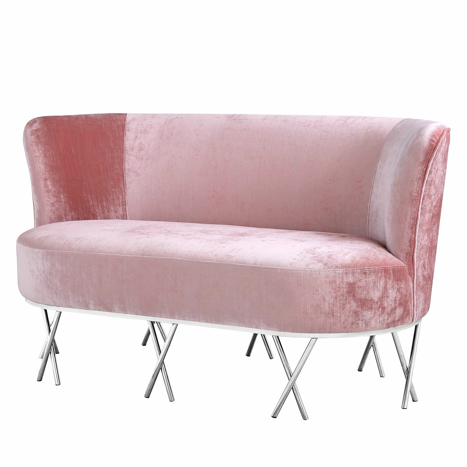 Velvet Studio Sofa Linares - Samt - Rosé 1 Velvet Studio Sofa Linares - Samt - Rosé