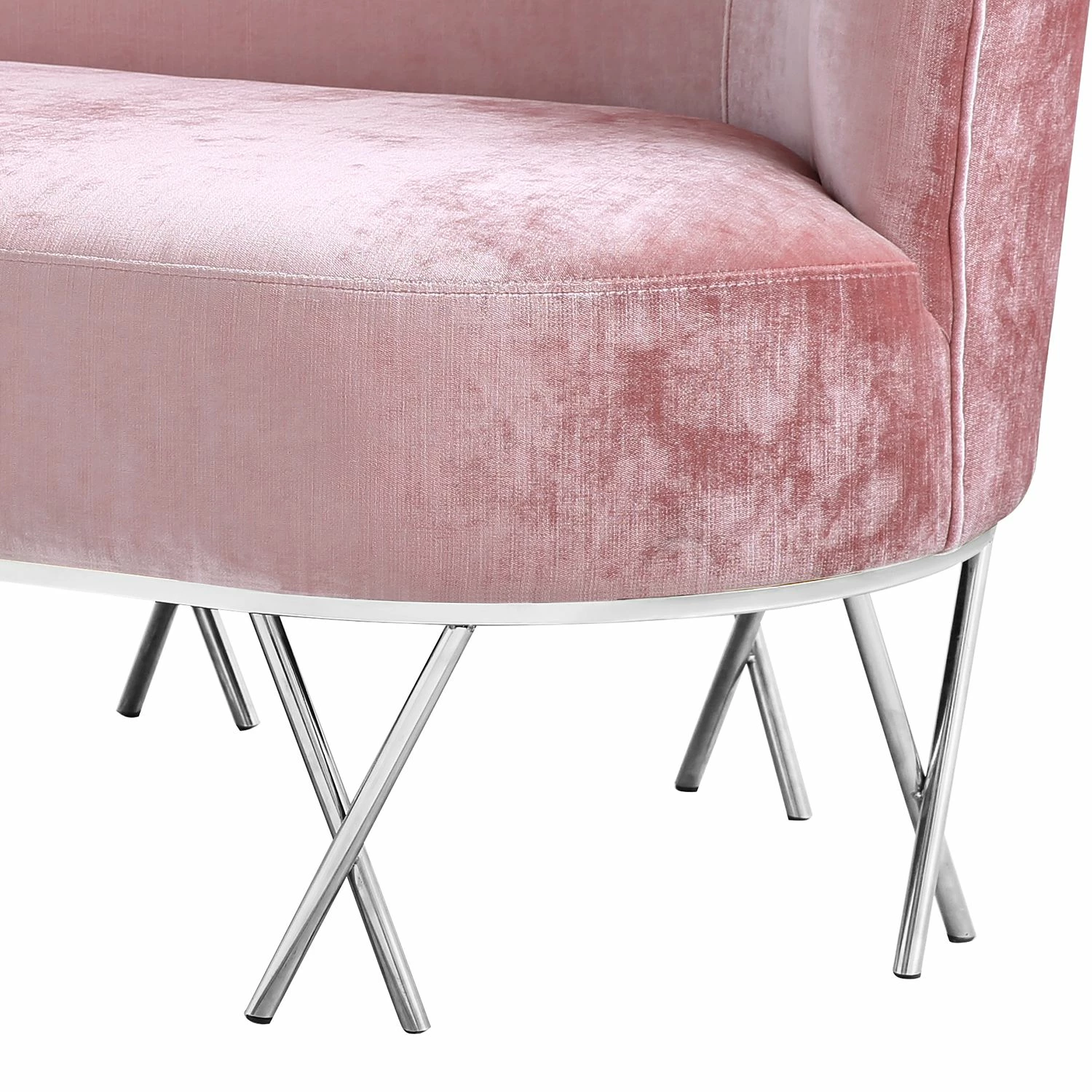 Velvet Studio Sofa Linares - Samt - Rosé 8 Velvet Studio Sofa Linares - Samt - Rosé – Bild 8