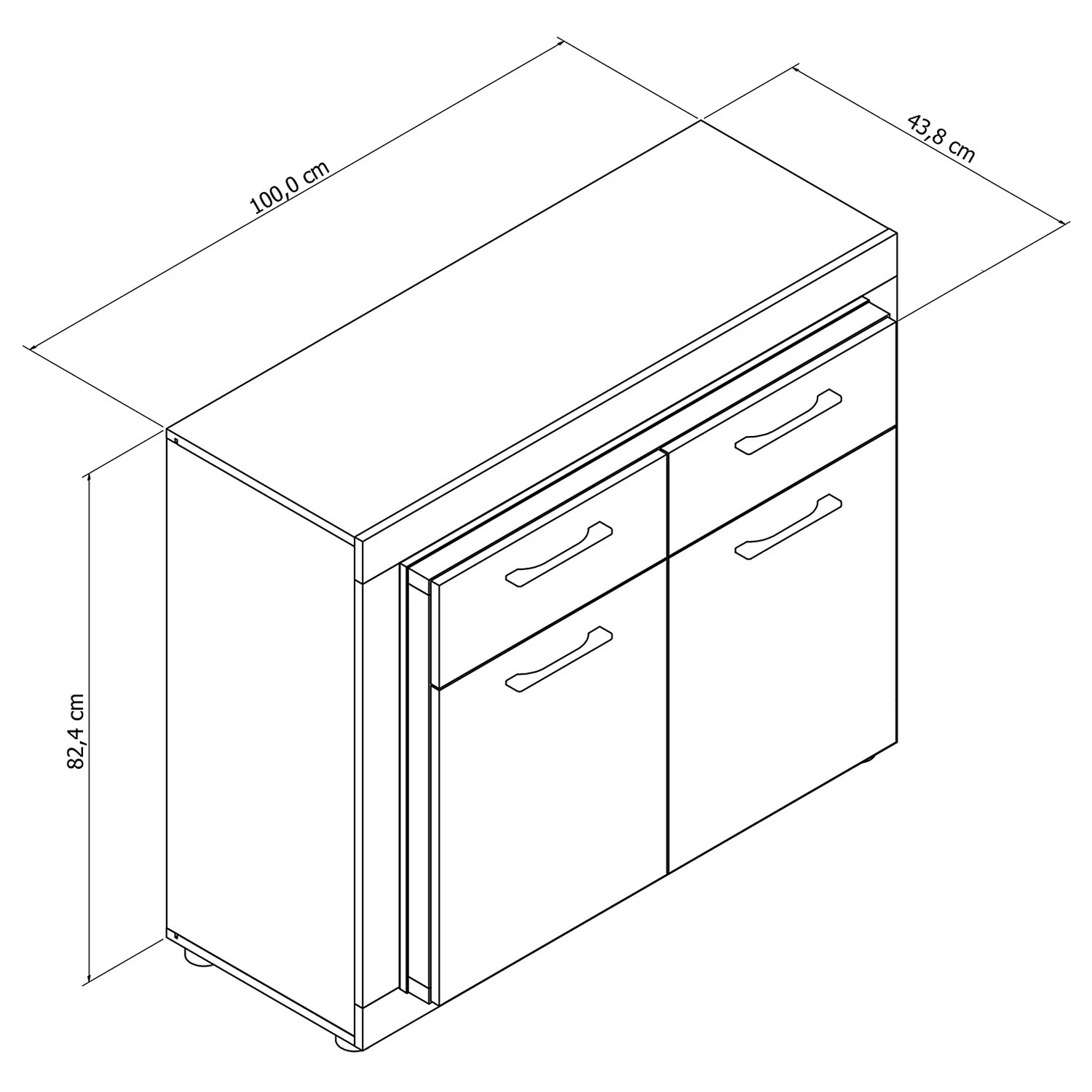 Loftscape Kommode Stokka - Schwarz 4 Loftscape Kommode Stokka - Schwarz – Bild 4