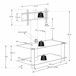 VCM TV-Rack Valeni - Breite: 95 cm -WOHNZIMMERMÖBEL Verkäufe 1000176006 190604 06445700008 GALLERYIMAGES P000000001000176006